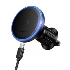 Suporte Automóvel Magnético  BH224 Flash MagSafe com Carregamento por Indução para Grelha de Ventilação 